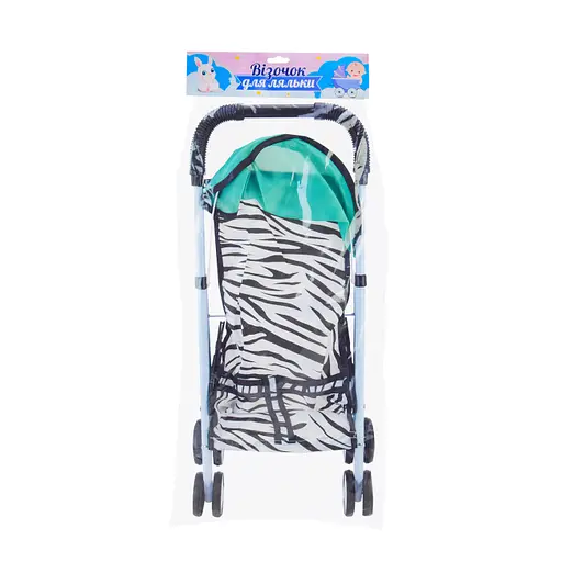 Коляска для куклы 935-9 з козырьком, р-р 27*40*44, в пакете (6968237430196) - фото 3