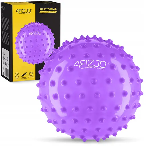 М'яч для пілатесу, йоги, реабілітації 4FIZJO 20 см (масажний) Violet (P-5905973406086) - фото 2