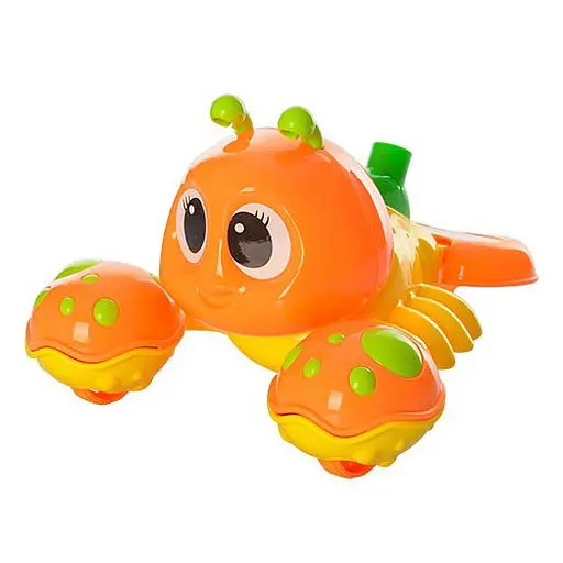 Дитяча каталка на ціпку "Краб" Metr+ 0350MR Помаранчевий - фото 1