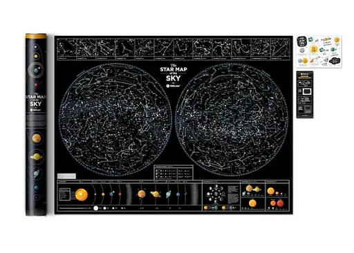 Карта звездного неба 1DEA.me "Старая map of the sky" (13033) - фото 2