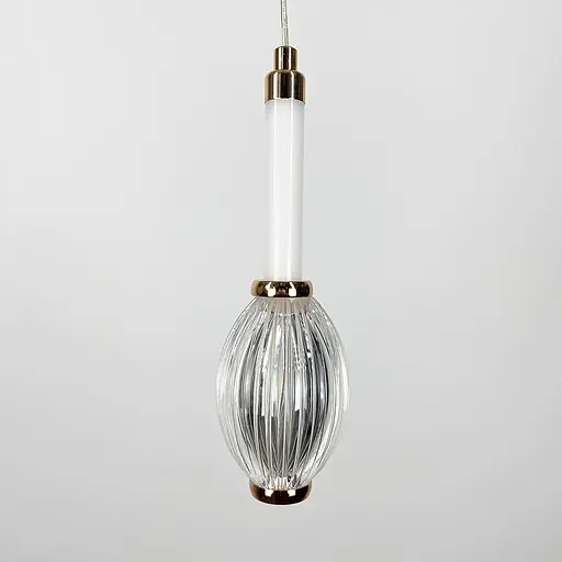 Золотой светодиодный подвес на 3 световых режима 22х7 см | Line F | Ст. AA344/1 AB - фото 2