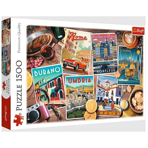 Пазл Trefl Путешествие по Европе 1500 эл. (26199) - фото 1