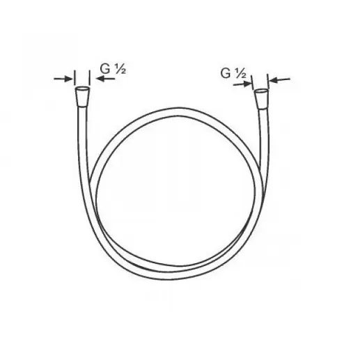 Душовий шланг Kludi Sirenaflex 2000 хром 6100705-00 - фото 2