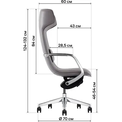 Офісне крісло GT Racer X-003F Leather, темно-бежеве (X-003F LEATHER Dark Beige) - фото 13