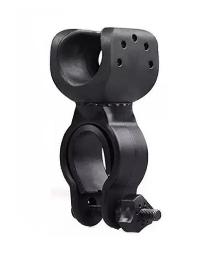 Велосипедное крепление на руль для фонарика вело крепеж держатель Черный - фото 2