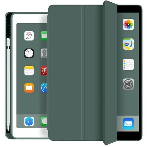 Чохол-книжка CDK для Apple iPad 10.2" 9gen 2021 екокожа/силікон Smart Case cлот стилус (011189) green