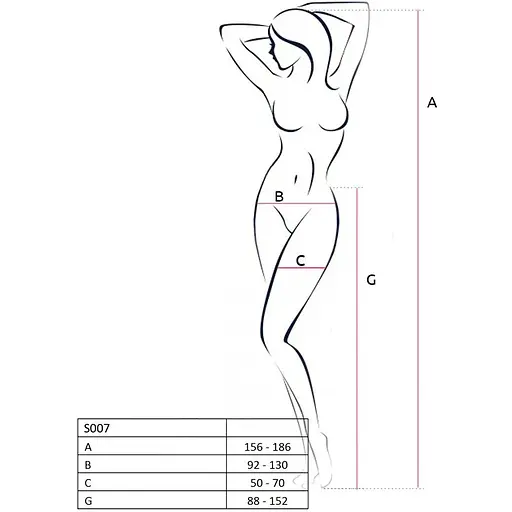 Эротические колготки-бодистокинг Passion S007 Red - фото 4