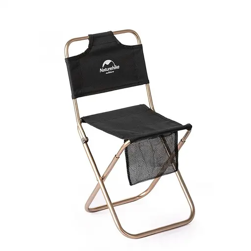 Розкладний стілець зі спинкою Naturehike MZ01 NH18M001-Z (Чорний)