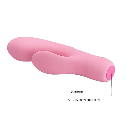 Вібратор-кролик Pretty Love Tim Vibrator Light 15.5 см рожевий - фото 8