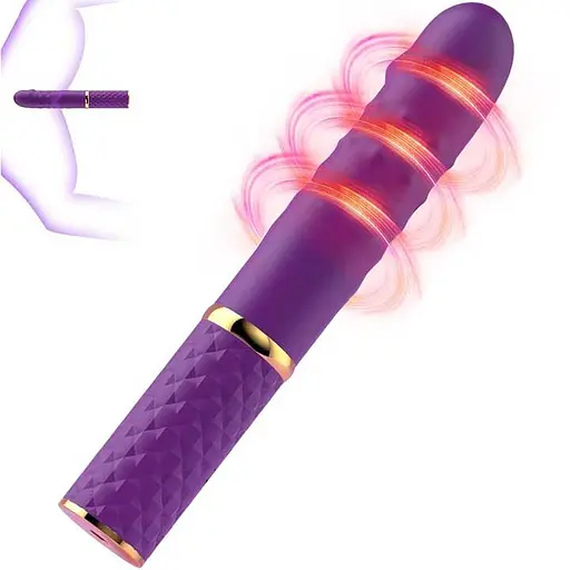 Міні секс-машина з поступальними рухами 10 режимів Фіолетовий - фото 4