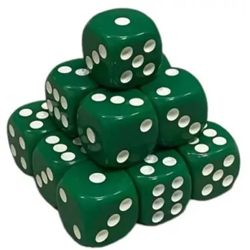 Настольная игра Games 7 Days Кубик D6 с точками (зеленый) , 1 шт. (g7dd6dotsgreen) - фото 1