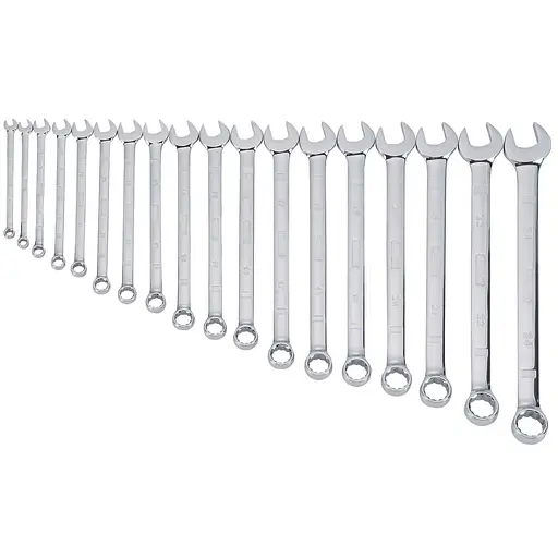 Набір ключів комбінованих DeWALT 18 штук: 6, 7, 8, 9, 10, 11, 12, 13, 14, 15, 16, 17, 18, 19, 20, 21, 22, 24 мм (DWMT19237-1)