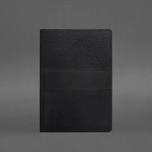 Кожаный блокнот А5 (софт-бук) 9.3 черный краст - фото 6