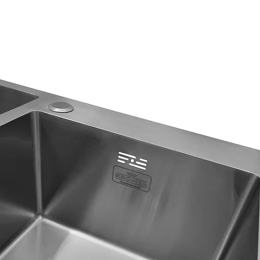 Кухонна мийка Kroner KRP Gebürstet - 7843ZHM (3,0/1,0 мм) CV022805, Нержавіюча сталь - фото 6
