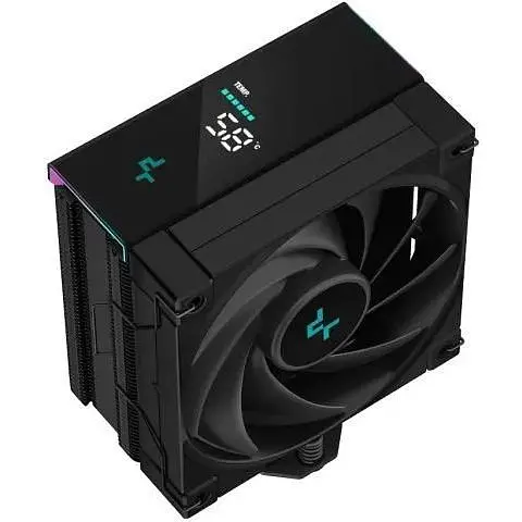 Кулер для процесора DeepCool AK400 DIGITAL чорний алюміній/мідь 1x120 мм LCD екран для Intel 1851/1700/1200/115x AMD - фото 1