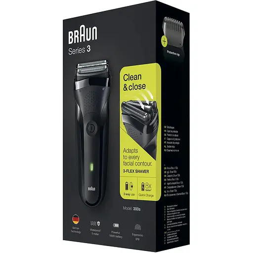 Электробритва мужская Braun Series 3 300s Black - фото 4