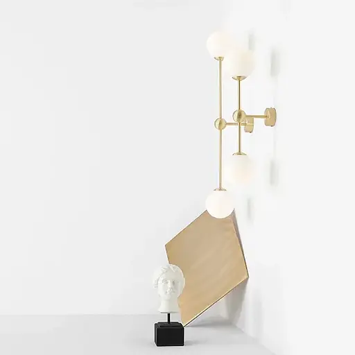 Бра Mae с белыми плафонами в удлиненном корпусе 75 см Line F Арт. WB1Количество ламп/750 AB - фото 6