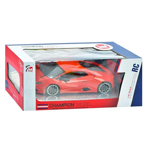 Машинка на радиоуправлении 7M-162 масштаб 1:16 свет открывающиеся двери резиновые колеса 36 см Красный - фото 5