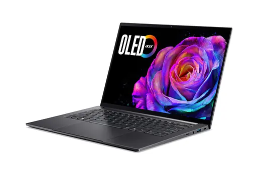 Ноутбук Acer Swift X 14 SFX14-73G 14.5" 2.8K OLED Intel U7-255H 16GB F1TB NVD5050-8 Win11 сірий - фото 3