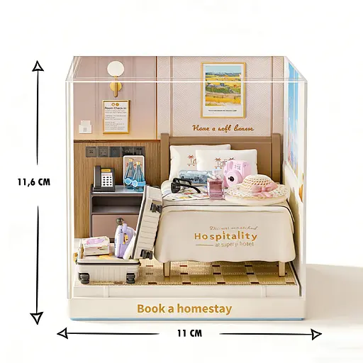 Конструктор-румбокс Mini House серії Інтер'єр Міні - Готельний номер (8038) - фото 4