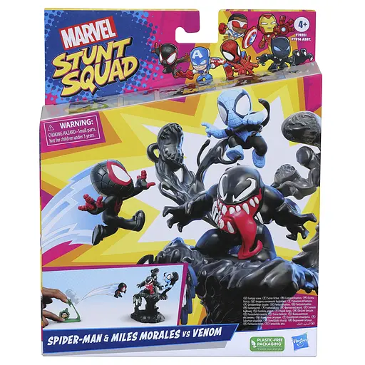 Набор игрушечный Hasbro Marvel Stunt Squad Нокдаун вора Spider-Man, Miles Morales, Venom (F7814_F7833) - фото 4