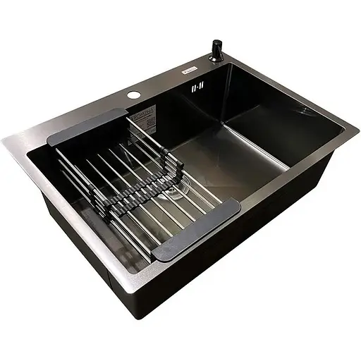 Кухонна мийка Romzha Arta U-650S Max BL - фото 5