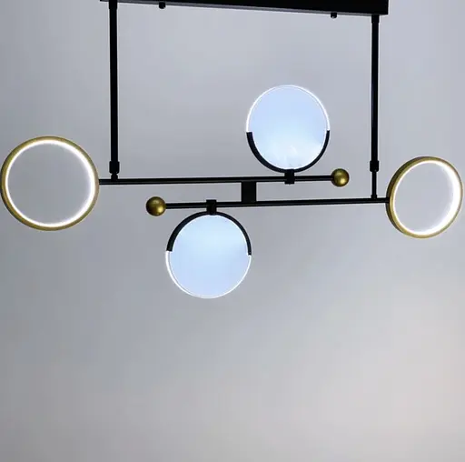 Люстра в геометричній формі з вбудованими світлодіодами Line.F YG 803/4 - фото 2