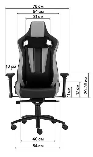 Геймерское кресло GT Racer черное с темно-зеленым (X-0715 Black/Dark Green) - фото 8