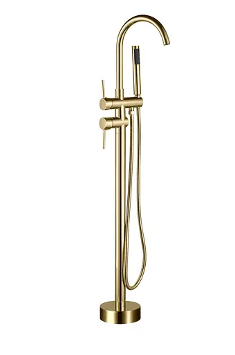 Смеситель для ванны напольный VBI Milano gold VBI-050108GL Золотой - фото 1