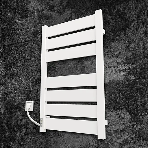 Електрична рушникосушарка Kosser Волс 800x500 EL тайм. білий ДВЛ01ELW, Білий матовий, Ліве - фото 1