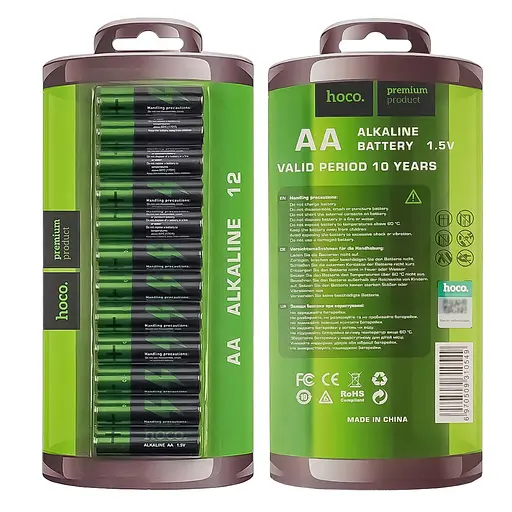 Батарейки щелочные Hoco Alkaline AA (LR6) 12 шт - фото 9