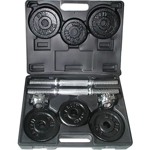 Гантели сборные Toorx 15 кг с кейсом (VAL-15DGN) - фото 1