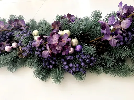 Гірлянда хвойна Hvoya Premium лита блакитна 2.2 м  - фото 4