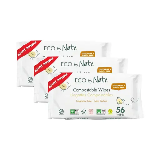 Дитячі вологі серветки без запаху економ упаковка, 168 шт ECO BY NATY - фото 3
