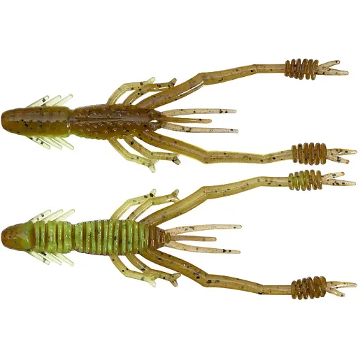 Силикон Reins Ring Shrimp 4" B08 Green Pumpkin Chart Melon (6 шт/уп)