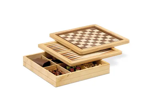Настільна гра CAYRO 3 в 1 (шахи-шашки-нарди) (поле 30х30 см) (603) - фото 2