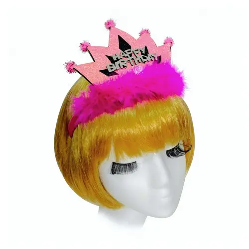 Корона на обруче Happy Birthday - фото 1