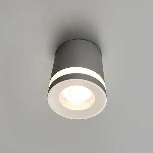 Накладной белый цилиндрический светильник 3000K Ø7х8 см | Line F | Арт. 8243 W-L QY-S - фото 3