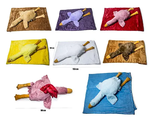 М’яка іграшка Гусак-плед, 90 см, плед MTT-187446-40 - фото 2