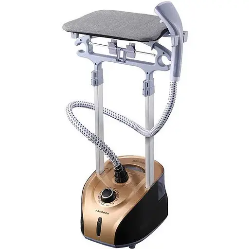 Отпариватель AURORA AU 321 для одежды дома 2500Вт резервуар 2.3л 12 уровней пара Золотой / Черный - фото 1