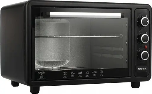 Электрическая духовка Asel настольная AF-40-33 Black (90180) - фото 2