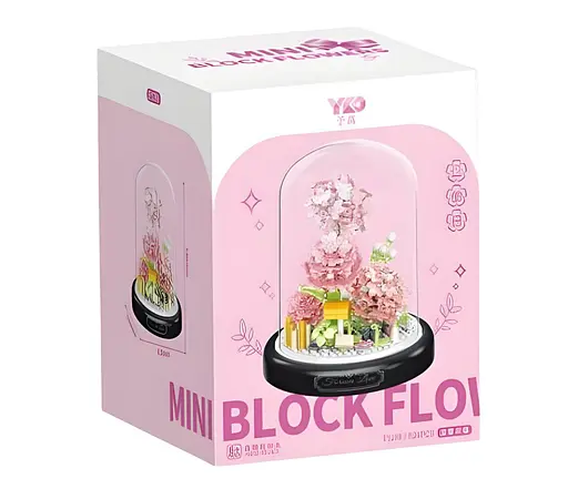 3D конструктор Гвоздики под колбой на 624 детали (1288-P) - фото 3