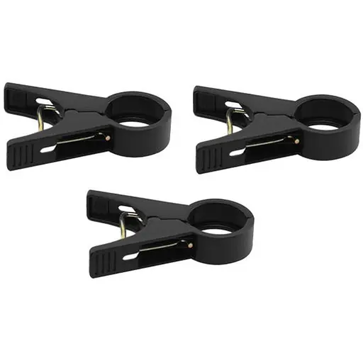 Зажимы для фиксации растений Bradas 20 мм, 10 шт, BLACK (TYK20BK/10) - фото 1