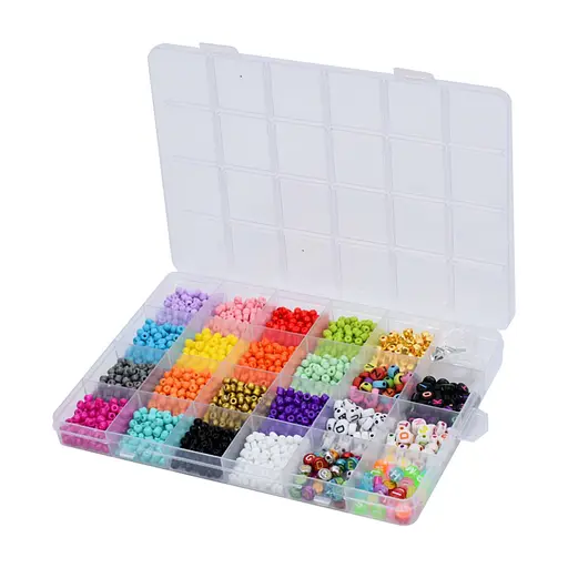 Набір бісеру для виготовлення креативних аксесуарів 1199-148 нитки, намистини
