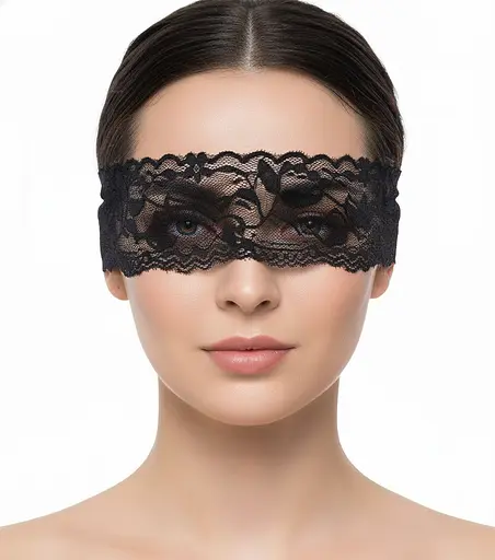 Элегантная ажурная повязка для глаз One size, K0590-1 - фото 1