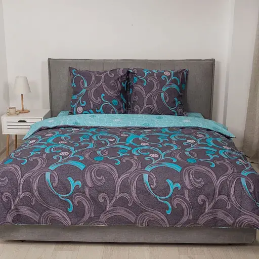 Комплект постільної білизни Viluta полуторний ранфорс 9844 100% бавовна - фото 2