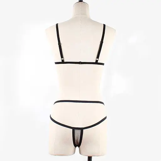 Комплект мережива сексуальний S/M Чорний K0226-2 - фото 2