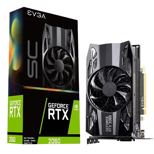 Відеокарта GeForce RTX 2060 6GB EVGA SC Gaming (06G-P4-2060-KR) Б/В