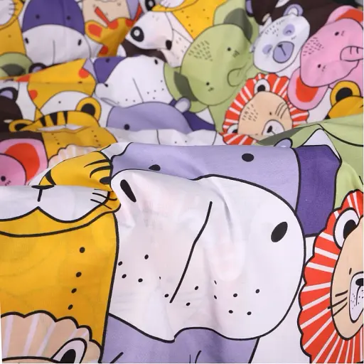 Комплект постельного белья MirSon Бязь 17-0674 Rainbow Zoo 160x220 см разноцветный (2200010257601) - фото 3