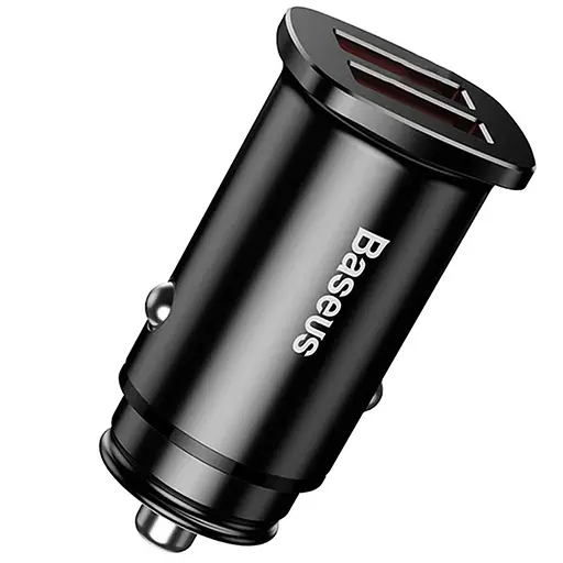 АЗП Baseus Square Metal QC3.0 30W (2USB-A) (CCALL-DS) Чорний - фото 2